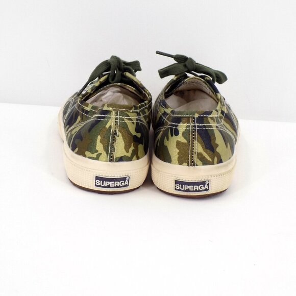 Superga 2750 Cotu Classic Trainer Sneaker Size 9.5 Camouflage Satin Finish - Picture 4 of 11